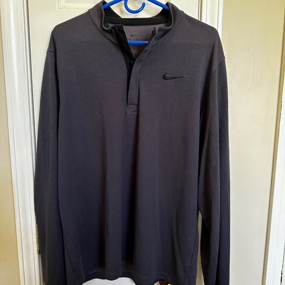 Nike Dri-Fit XL Blue 1/4 Zip Pullover
